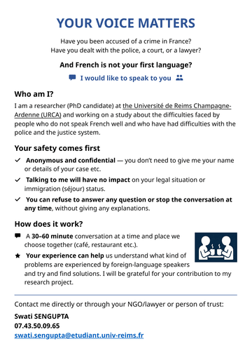 Flyer in English