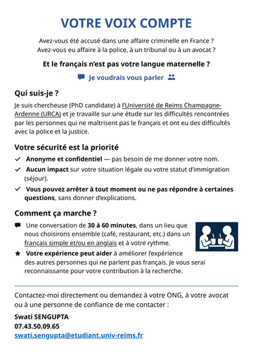 Flyer en français